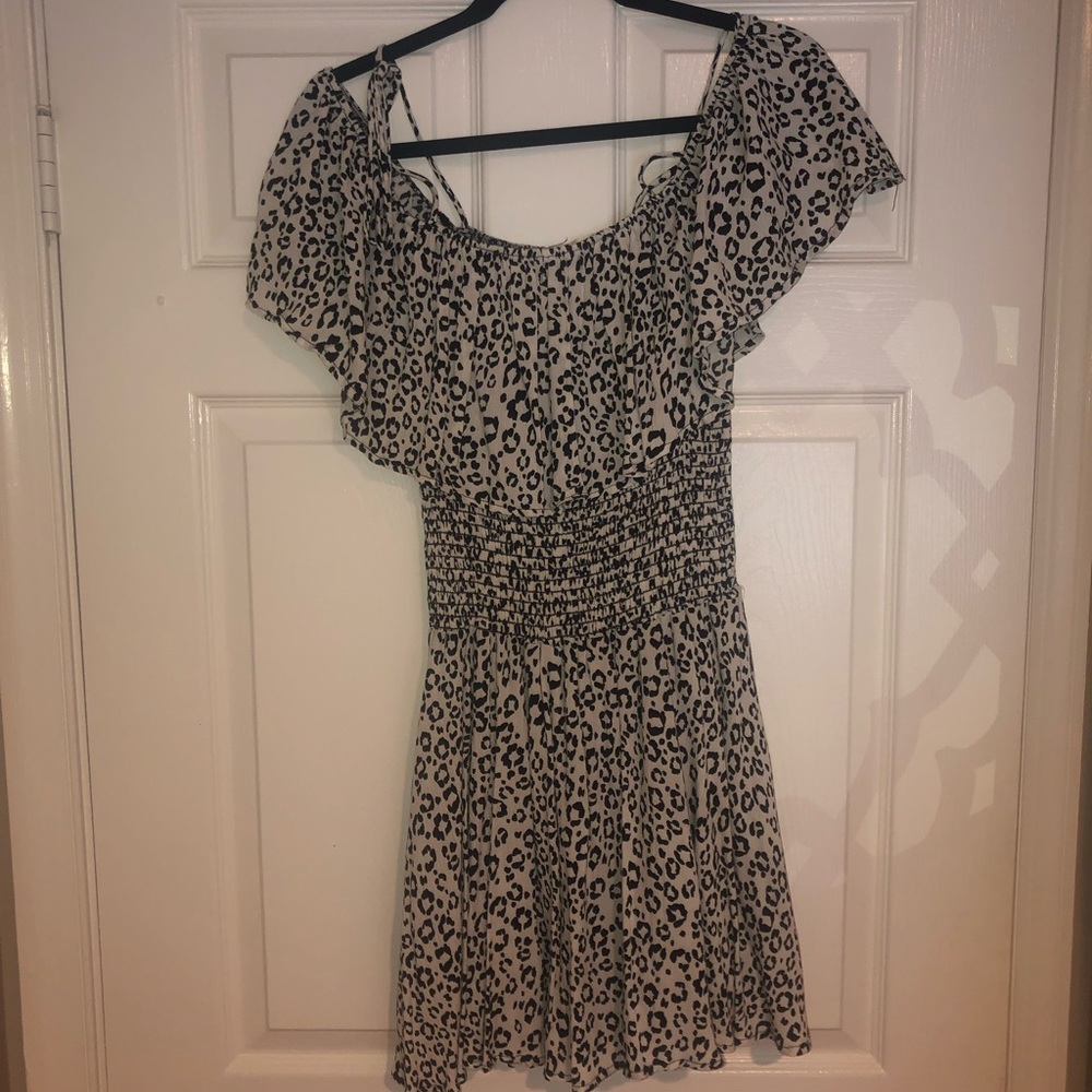Vintage Havana Leopard Print Mini Dress